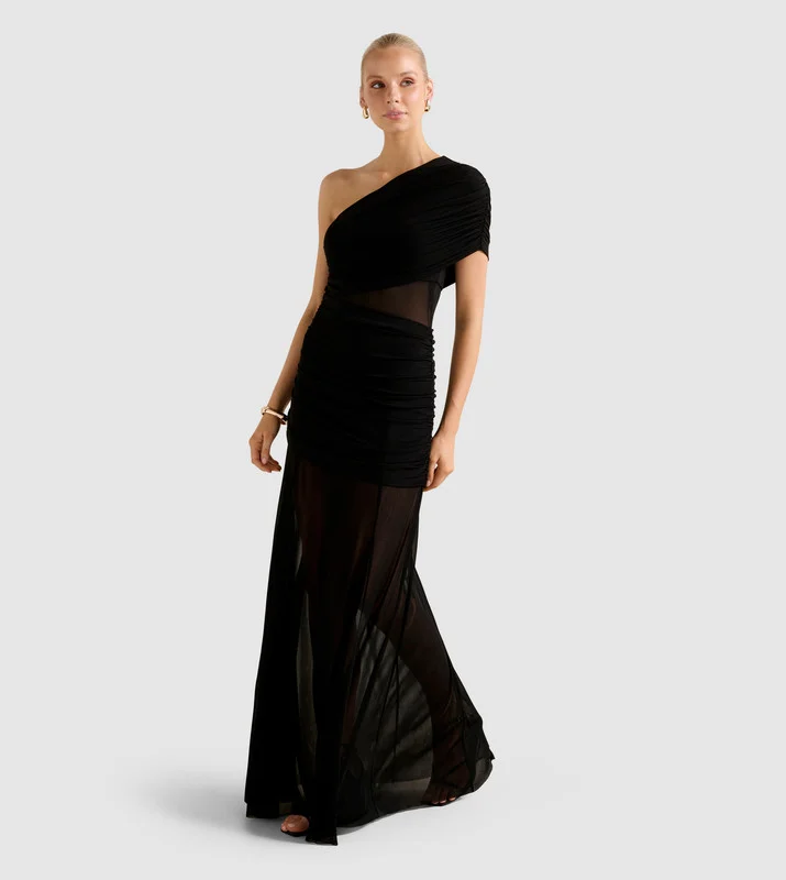 forever new  HARLEY One-Shoulder Jersey Maxi Dress for Women | Best Price UAE
